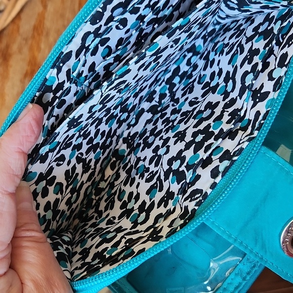 Vera Bradley Quilted Teal Wallet - Picture 9 of 16